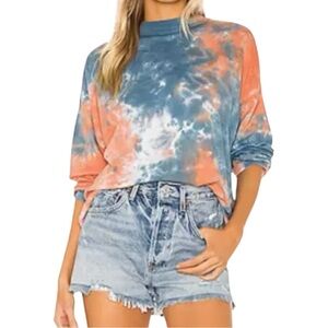 We The Free Women’s Be Free‎ Long Sleeve Tie Dye Tee  Sz S